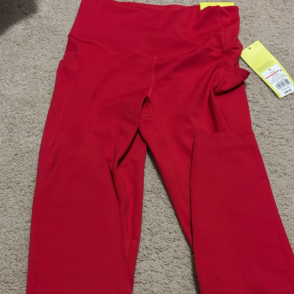 All in Motion Vibrant Red Kids Leggings